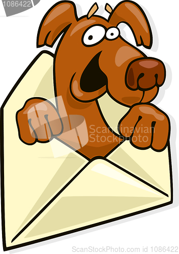Image of Dog in envelope