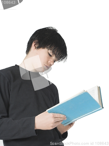 Image of teen reading