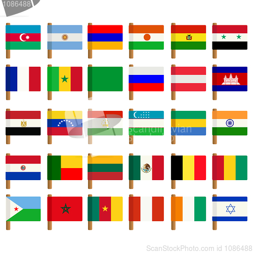 Image of World flag icons set 2