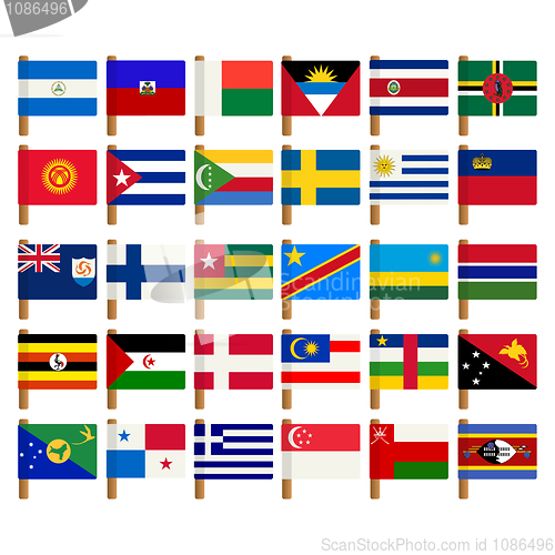 Image of World flag icons set 7
