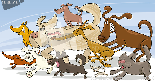 Image of Running dogs