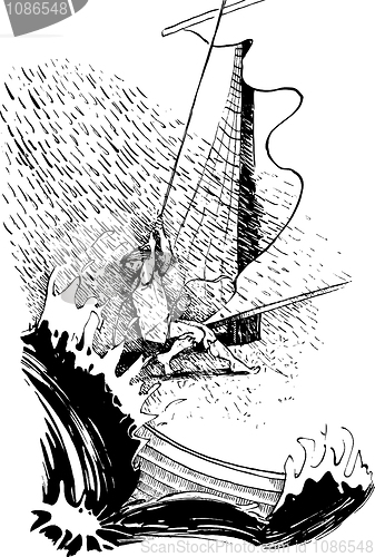 Image of Sailor in the storm