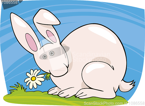 Image of Bunny with Flower