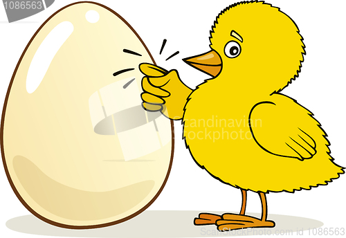 Image of Chick knocking on Egg