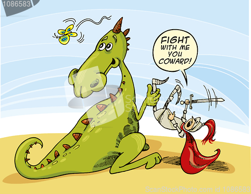 Image of Dragon and Knight