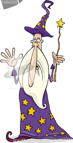 Image of Wizard with magic wand