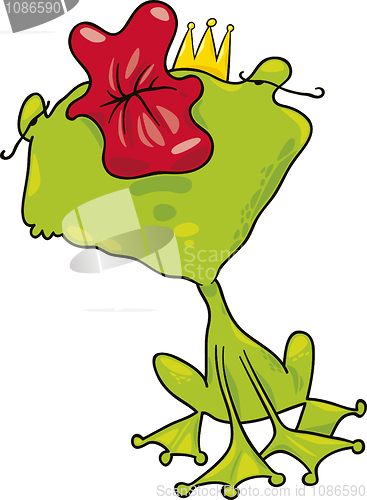 Image of prince frog kiss