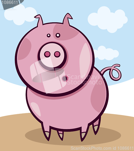 Image of Surprised pig