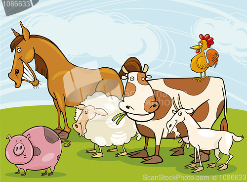 Image of farm animals