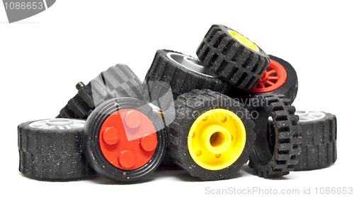 Image of Pile of wheels