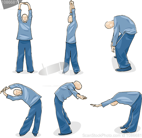 Image of Man Practice Tai Chi