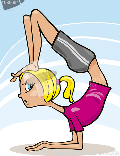 Image of Girl practice yoga