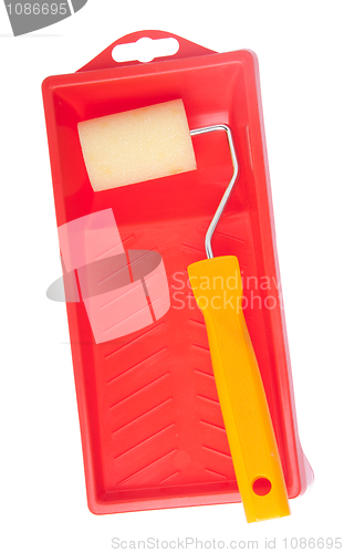 Image of Paint roller and tray