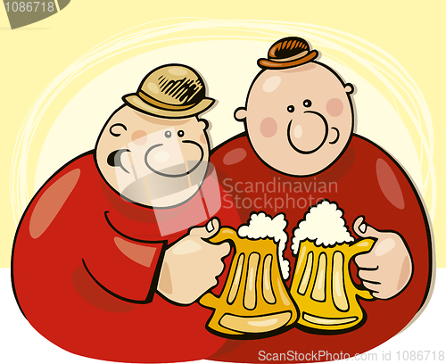 Image of Guys drinking beer