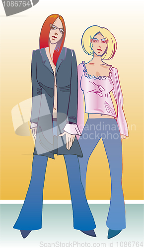 Image of Trendy girls