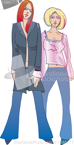 Image of Trendy girls