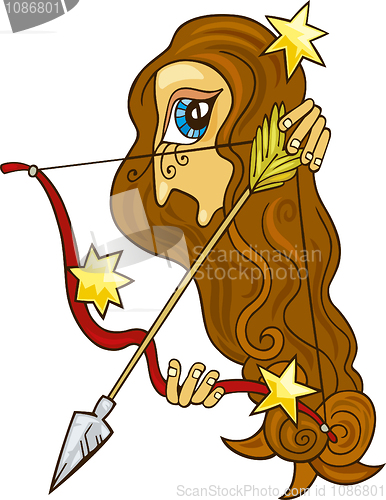 Image of Zodiac sagittarius sign