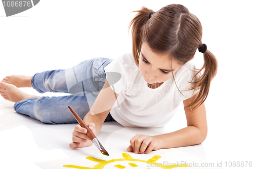 Image of Painting a happy sun