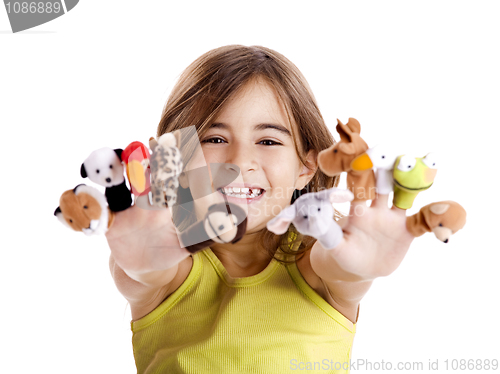 Image of Playing with finger puppets