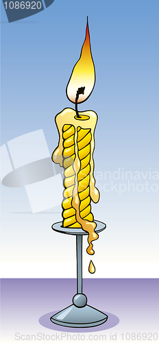 Image of Burning candle