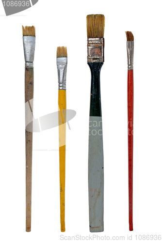 Image of Used art brushes