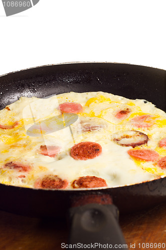 Image of scrambled eggs