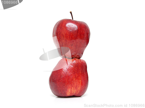 Image of Two apples isolated