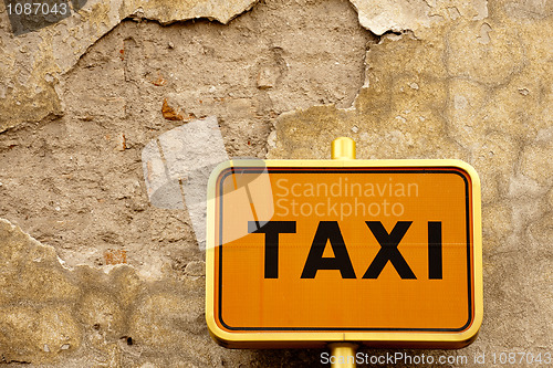 Image of Taxi sign