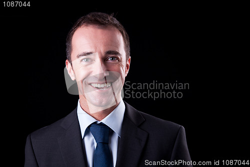 Image of Portrait of a happy  businessman