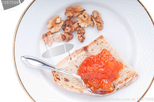 Image of Bread and pumpkin jam