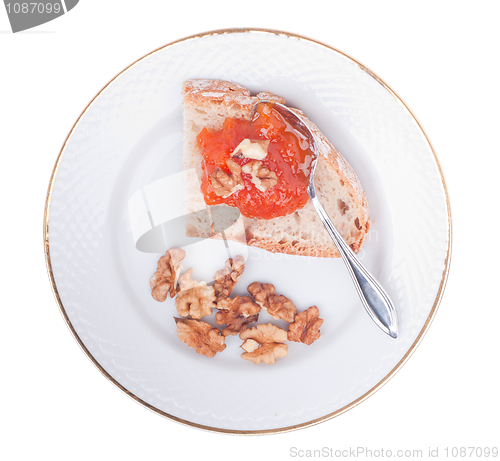Image of Bread and pumpkin jam