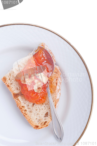 Image of Bread and pumpkin jam