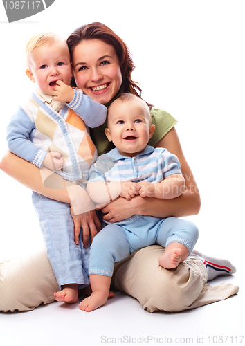 Image of Mother with her two boys