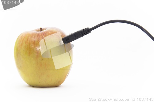 Image of Apple plugged