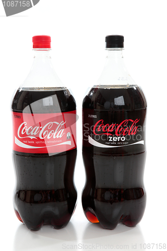 Image of Coca-Cola Bottles of Soda