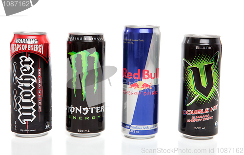 Image of Cans of Energy Drinks