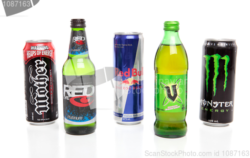 Image of Varities of Energy Drinks