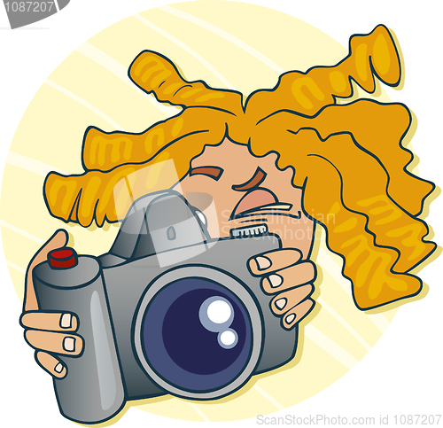 Image of Young photographer