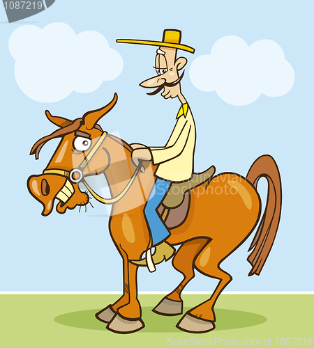Image of Funny horseman