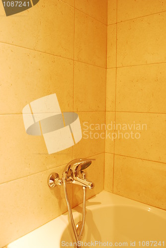 Image of Modern shower in a luxury hotel