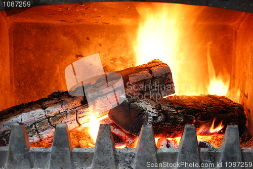 Image of Cozy home fireplace