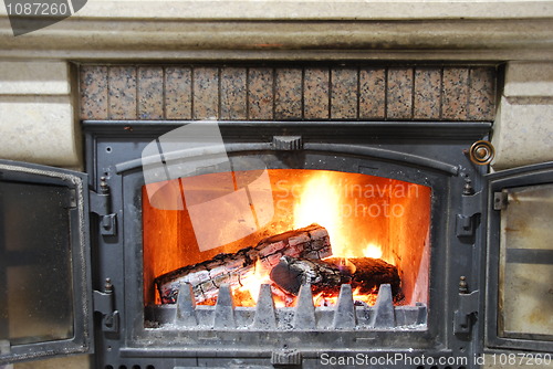 Image of Cozy home fireplace