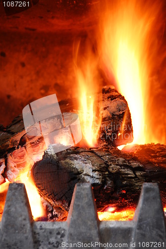 Image of Cozy home fireplace