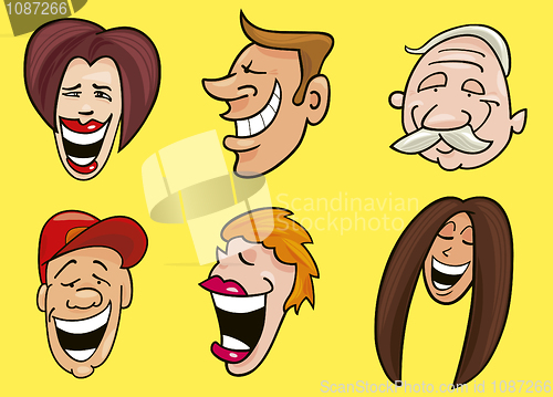 Image of set of funny faces