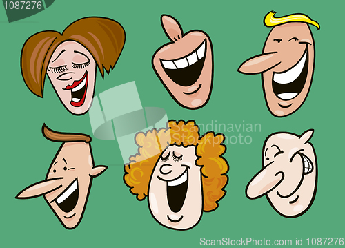 Image of set of funny faces