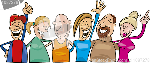 Image of Group of happy people