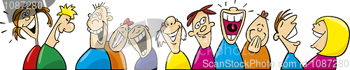 Image of Laughing people