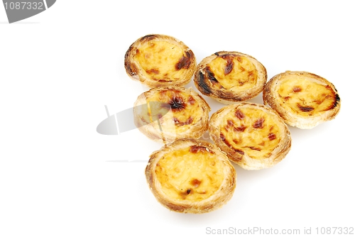 Image of Portugese pastries called pasteis de nata
