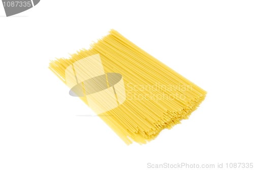 Image of Spaghetti pasta on white