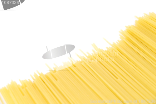 Image of Spaghetti pasta on white